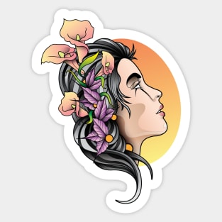 Lily Lady Sticker